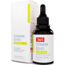 Vitamina D3 + K2 Mk7 Menaquinona Com Fórmula Super Concentrada Em Gotas 30ml - Sabor Limão