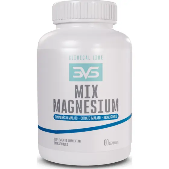 Mix Magnesium - Fórmula Avançada Com Magnésio Dimalato + Magnésio Bisglicinato + Magnésio Citrato