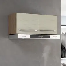 Armário Aéreo Modulado Para Geladeira Fidelitá Paris 70cm 2 Portas Nogal/Salinas