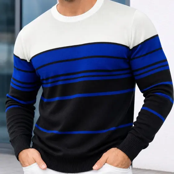 Blusa de Frio Masculina Tricô Lã Grossa Sueter com Caimento Perfeito Premium Agasalho Veste M e G