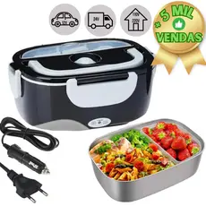 Marmita Elétrica Veicular Tomada Bivolt 110V/220V E 12V/24V - Marmita Térmica Para Comida