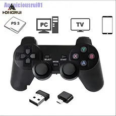 Auspiciosorui01  Controle De Jogo Sem Fio De 2.4Ghz Gamepad Para Ps3 Pc Tv