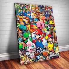 Quadro placa decorativa  Game Mario 20x30 Alta Qualidade 4k
