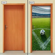 adesivo para porta futebol jogo 83x213