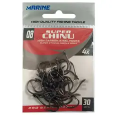 Anzol Marine Sports Super Chinu 4x Black - Tamanho 08 PCS 30