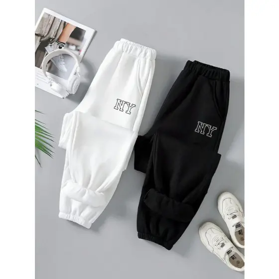 Calça de Moletom Unissex Feminino e Masculino Leve Calças Largas NY Softwear