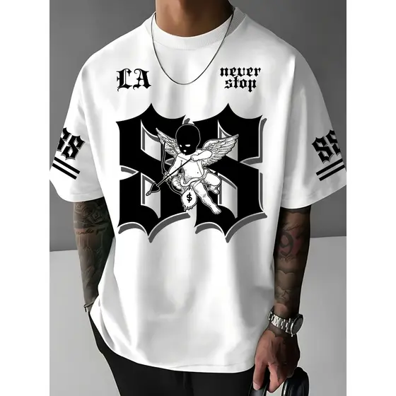 Camiseta Streetwear Cupido Underground Gangsta Never Stop Moda Street