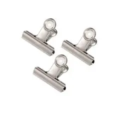 Kit 10-50 Unidades Clips Borboleta Prendedor De Papel Binder 6#22mm  Prata