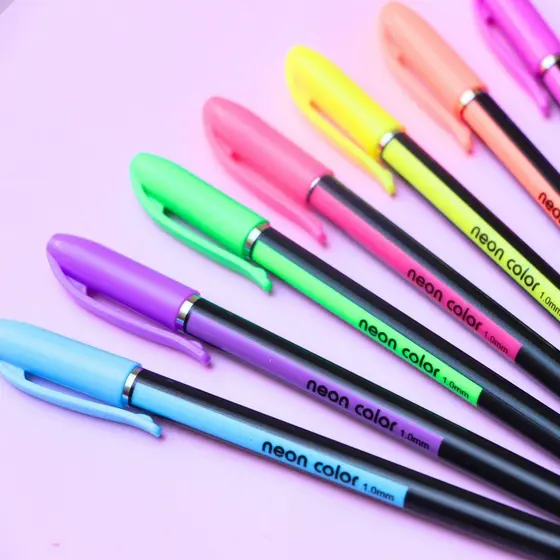 Kit 12 Canetas em Gel Coloridas | Glitter ou Cintilante Kawaii para Escrever, Criar e Decorar