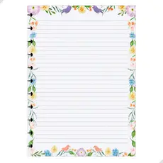 Refil 80 Folhas A4 Decorada Caderno Inteligente 11 Discos Folhas Pautadas Material Escolar