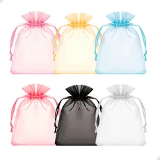 Saquinho de Organza 20x30 Organza Tecido 30/50 Unidades para Lembrancinhas de Festa e Casamento