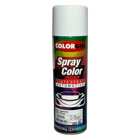 TINTA SPRAY AUTOMOTIVA COLORGIN BRANCO  ACABAMENTO
