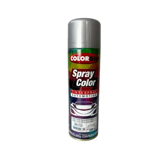 TINTA SPRAY AUTOMOTIVO COLORGIN COR PRATA BARI 300ML