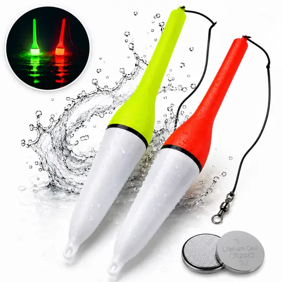 Bóia Luminosa Pesca Noturna Torpedo 45g De Arremesso Bateria Pesqueiro Tamba