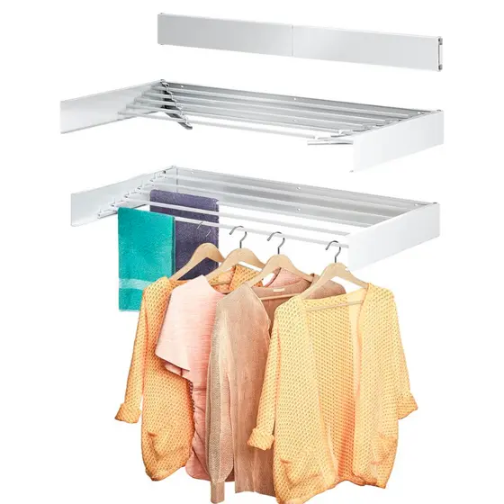 Varal Retrátil de Parede Alumínio – Prático, Moderno e Ideal para Apartamentos e Casas Pequenas