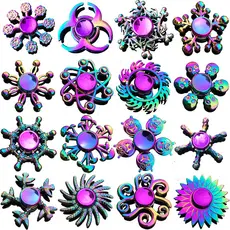 Novo Colorido Fidget Spinner Liga De Zinco Brinquedo De Descompressão Mão Dedo Fábrica Atacado Casaco De Metal Aliviar O