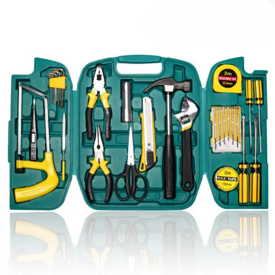 Kit Jogo De Ferramentas 27 Peças Com Maleta Chaves Allen Alicate Martelo Completos