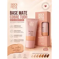 Base Matte Boca Rosa Beauty 30ml – Alta Cobertura e Longa Duração