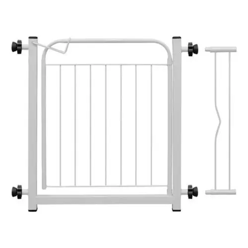 Portão Portãozinho Grade de Proteção Com Trava Pet Dog Criança Bebê 69/84 Cm 1 Prolongador Incluso