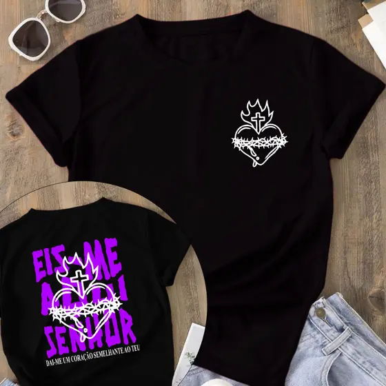 Camiseta Cristã 100%Algodão