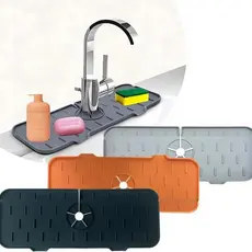 Protetor de Torneira Silicone - Tapete Absorvente Cozinha e Banheiro