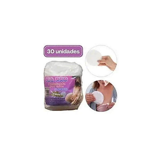 ABSORVENTE DE SEIOS HIGPRO 30 UNIDADES  DIA E NOITE