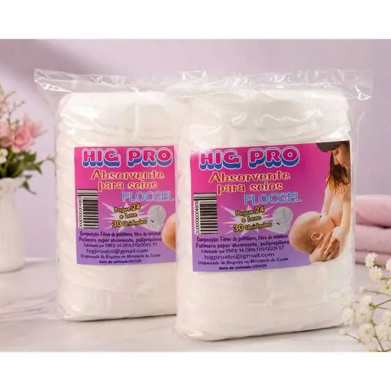 Absorvente De Seios Hig pro 60 Unidades  DIA E NOITE