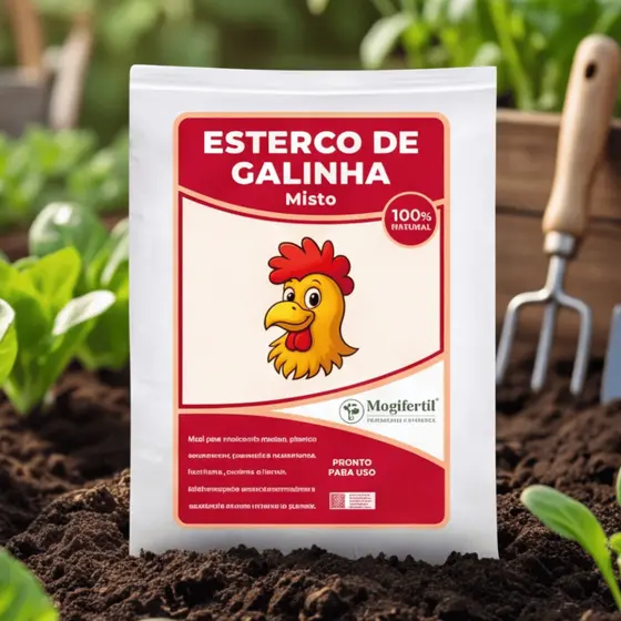 Esterco de Galinha Mogifertil Adubo Natural de Planta, Horta, Jardins e Substrato Orgânico 5Kg 20Kg