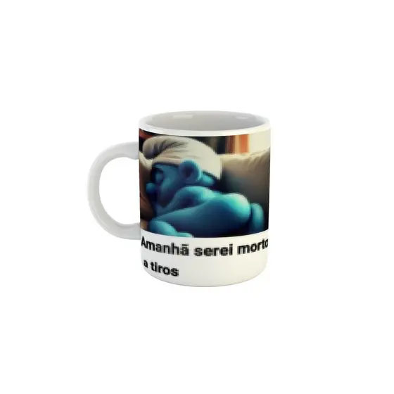 Caneca Meme Personagem Azulzinho Previsão Duvidosa