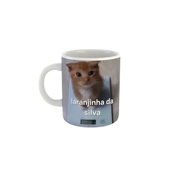 Caneca Gatinho Laranjinha da Silva Meme