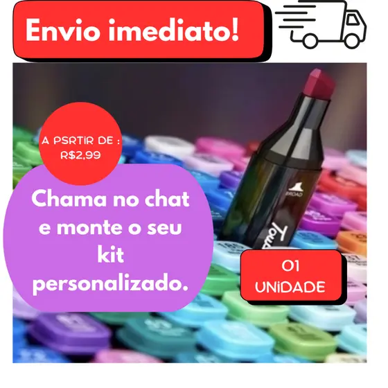 Caneta Ponta Dupla - Varias Cores Disponíveis - Códigos: 0 ao 99. **VENDA AVULSA **