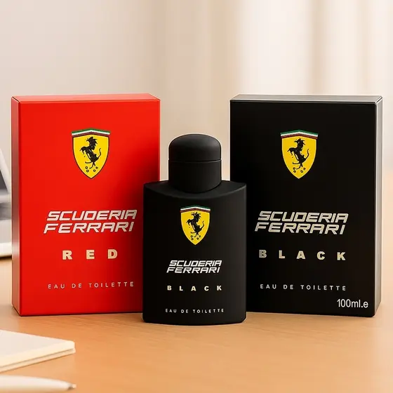 Kit 2 Perfume Ferrari Red + Black Masculino 100ml  EDT Importado Longa Duração