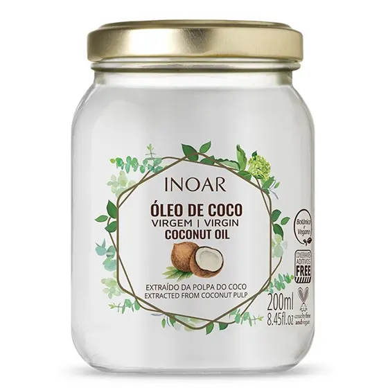 Óleo de Coco Inoar Cabelos Fortes Hidratados e Brilhantes com o Poder do Coco