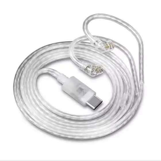 Cabo KZ USB-C OFC Banhado a Prata Premium Com Ou sem Microfone Lançamento 2025