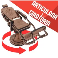 *Cadeira de Barbeiro Articulada e Giralória - Conforto e Praticidade para o Seu Estabelecimento!*
