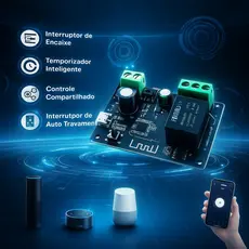 Interruptor Inteligente Pulso Wi-fi Para Automações Portão Garagem
