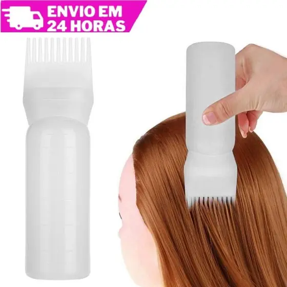 Pente Frasco Aplicador De Tinta De Cabelo Com Pente De Dentes