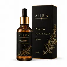 Óleo de Alecrim Facial e Corporal 30ml Aura 100% Puro Capilar