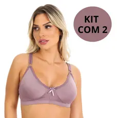 Kit 2 Sutiã Reforçado Sem Aro Sem Bojo Alta Sustentação Revenda - Sutia Normal Ads