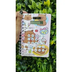 Caderno Capivara com Calculadora Lançamento Fofura Pequeno Capa Sortida