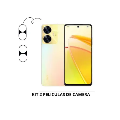 Kit 2 Peliculas Vidro Camera Para Realme C55 - Pelicuda de Camera Vidro Temperado