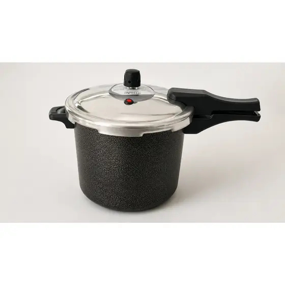 PANELA DE PRESSÃO 7,0 LITROS - FECHAMENTO EXTERNO - PRETO CRAQUELADO