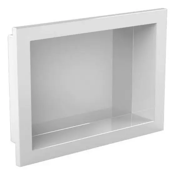 Nicho de Banheiro para Embutir 30x40 Branco Gerplast