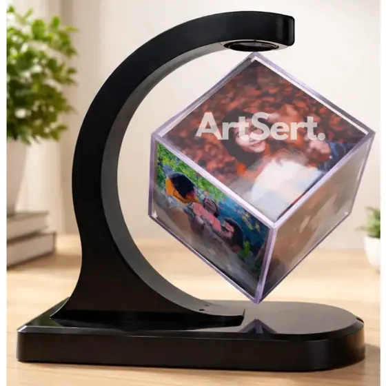 Porta retrato Cubo de fotos Magnético Personalizado - Presente criativo, dia dos namorados, aniversário, fortmatura