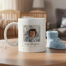 Caneca Personalizada - Caneca xicara, café, chá. Bebê - Presente maternidade, Batizado e Anúncio de gravidez