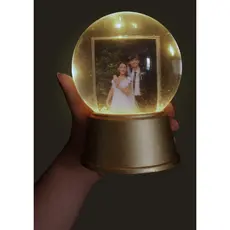 Globo de Neve com Led e Foto Personalizado - NOVO MODELO -Presente criativo, dia dos namorados, casame
