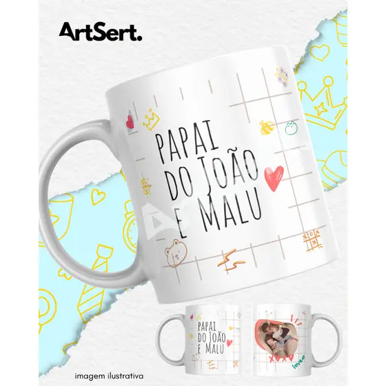 Caneca Personalizada - Caneca  xicara, café, chá. - Presente personalizado dia dos Pais
