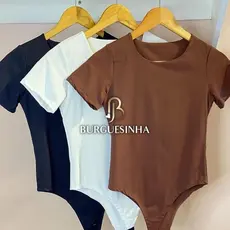 Kit 3 Body Feminino Manga Curta Suplex Duplo Premium Elegância E Conforto Para O Dia A Dia