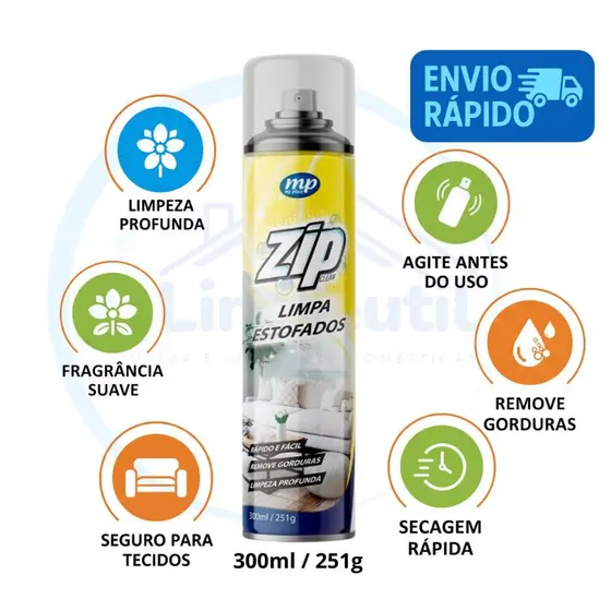 Limpa Estofados Spray Zip Clean 300ml My Place