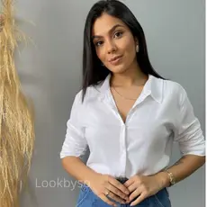 Camisa Social Feminina Manga Comprida Tecido Premium Look Casual Elegante Trabalho Cores Lisas